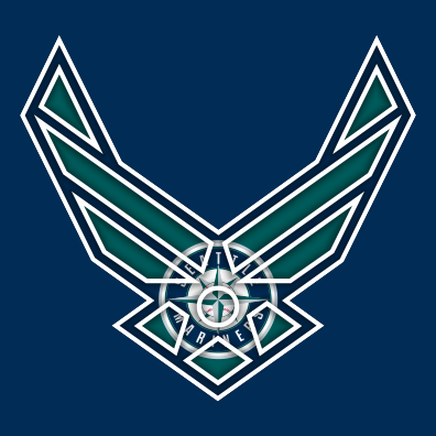 Airforce Seattle Mariners logo vinyl decal